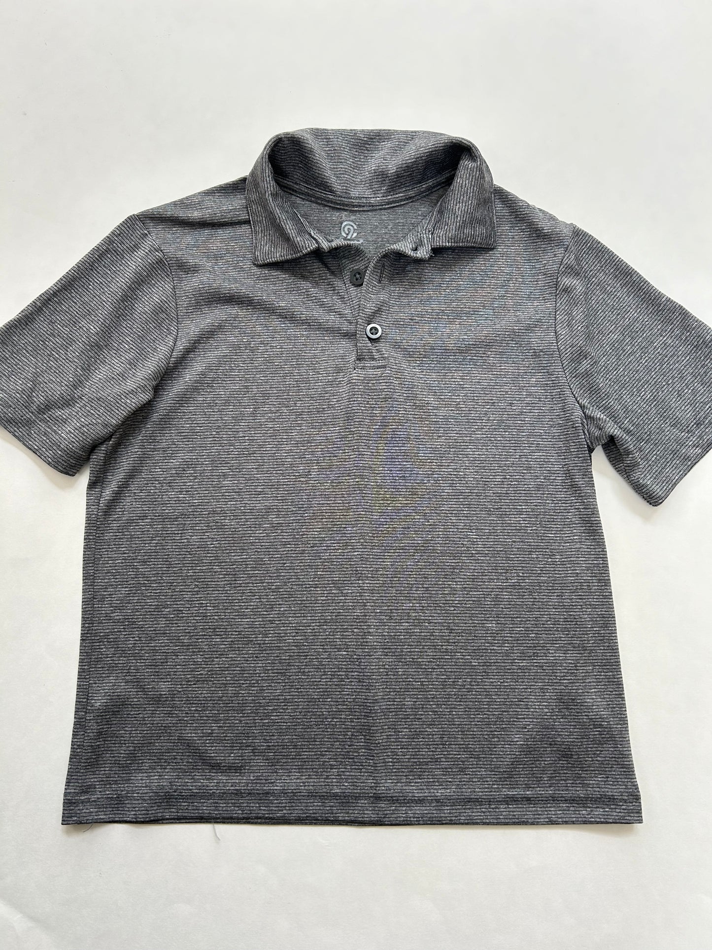 Boys size 6-7 small Champion dry fit gray polo