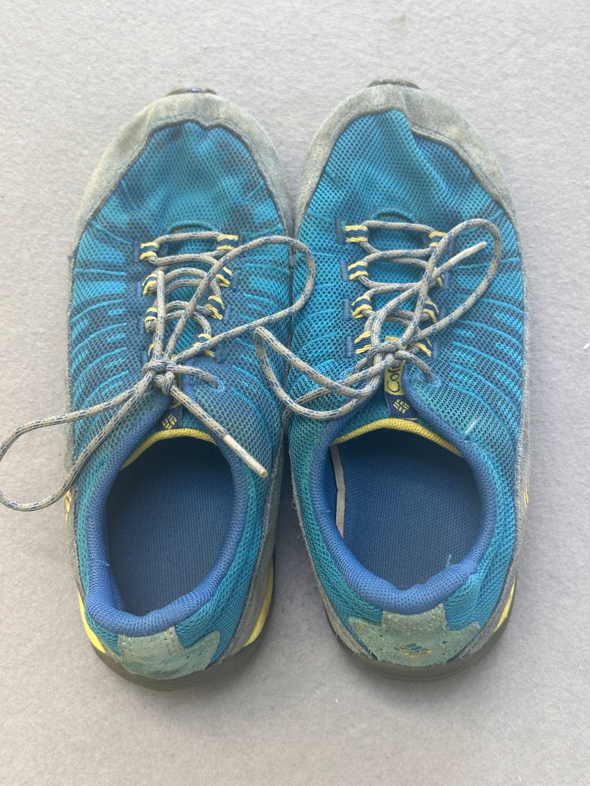#163 Columbia Blue Hiking Shoes - size 3 - VGUC