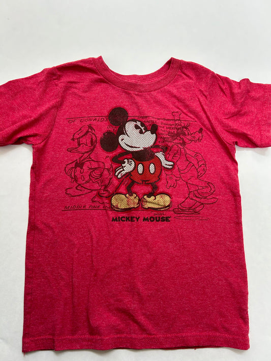 Disney size 5-6 Small red Mickey tshirt