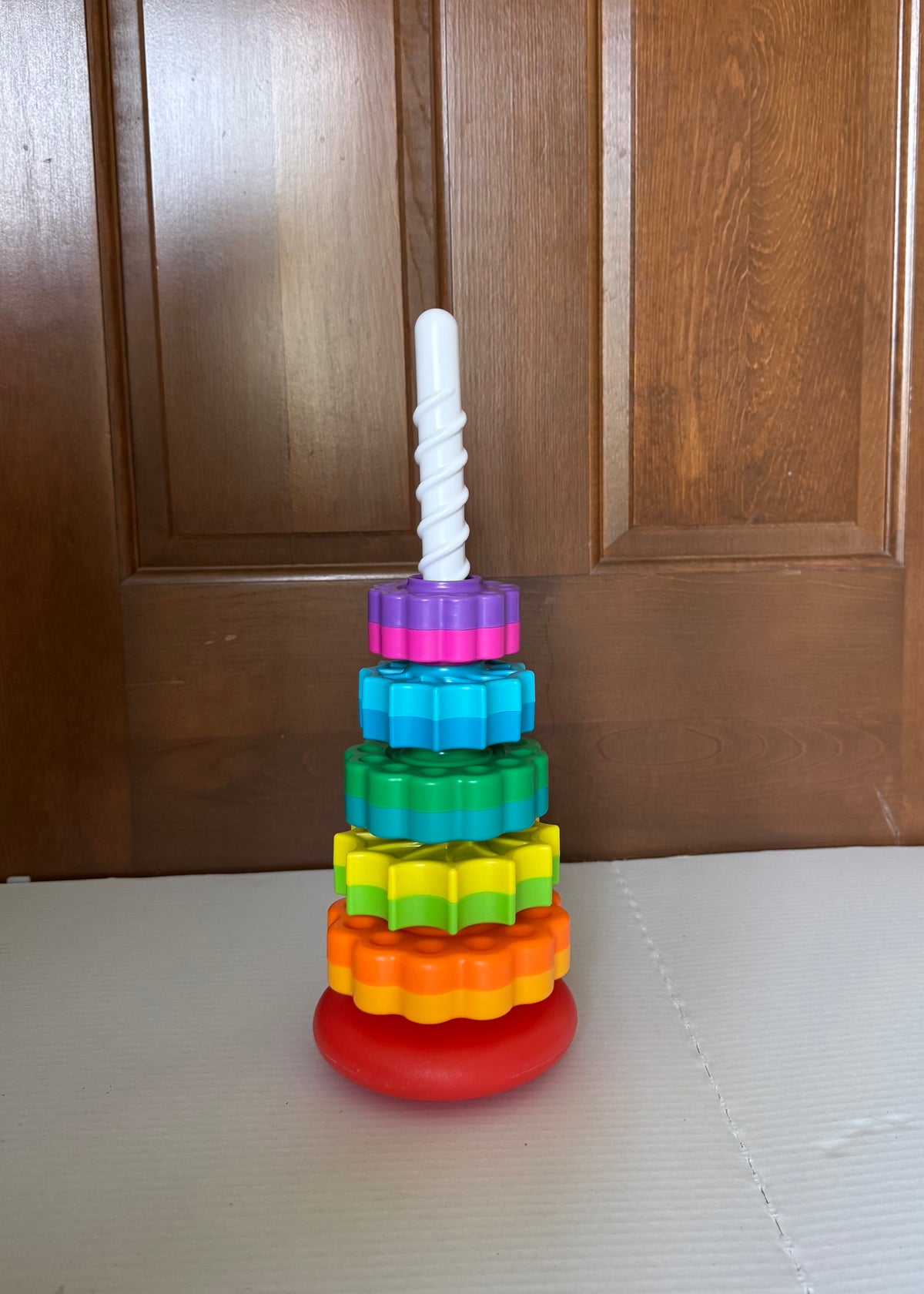 #129 Montessori Spinning Disk Tower
