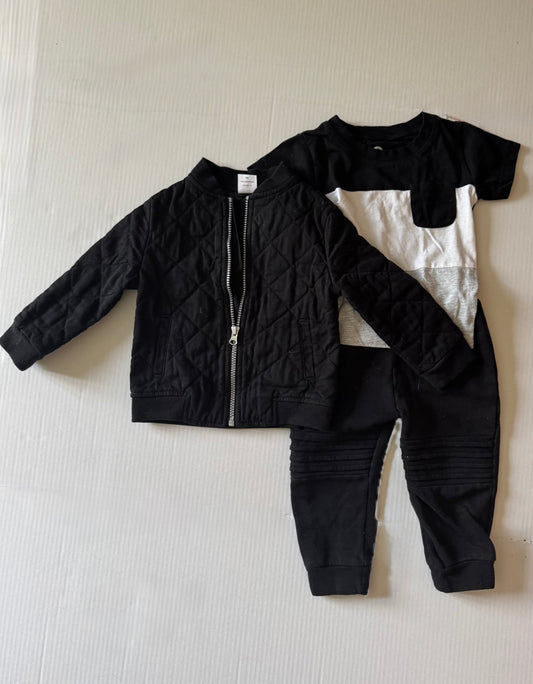 Seller #129 - Wonder Nation Black and White Outfit