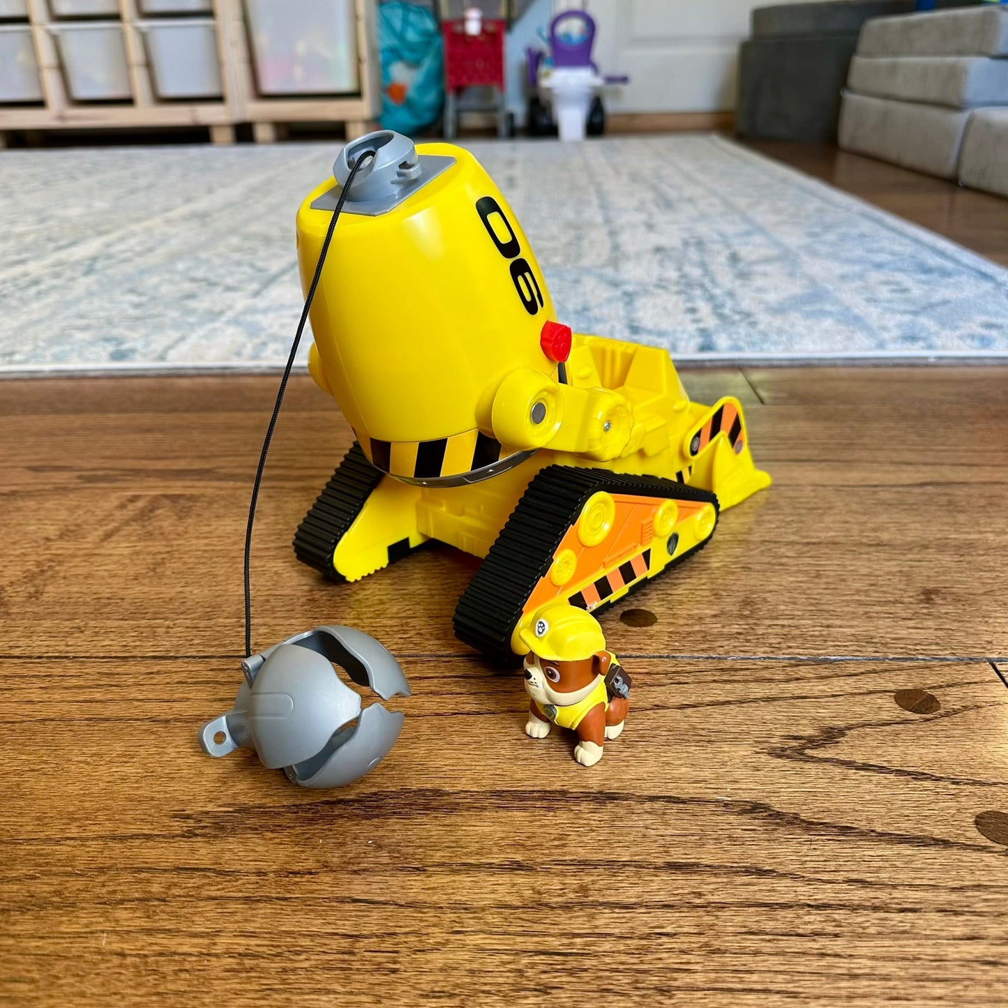 #95 Paw Patrol The Movie Rubble Deluxe Bulldozer Construction Vehicle