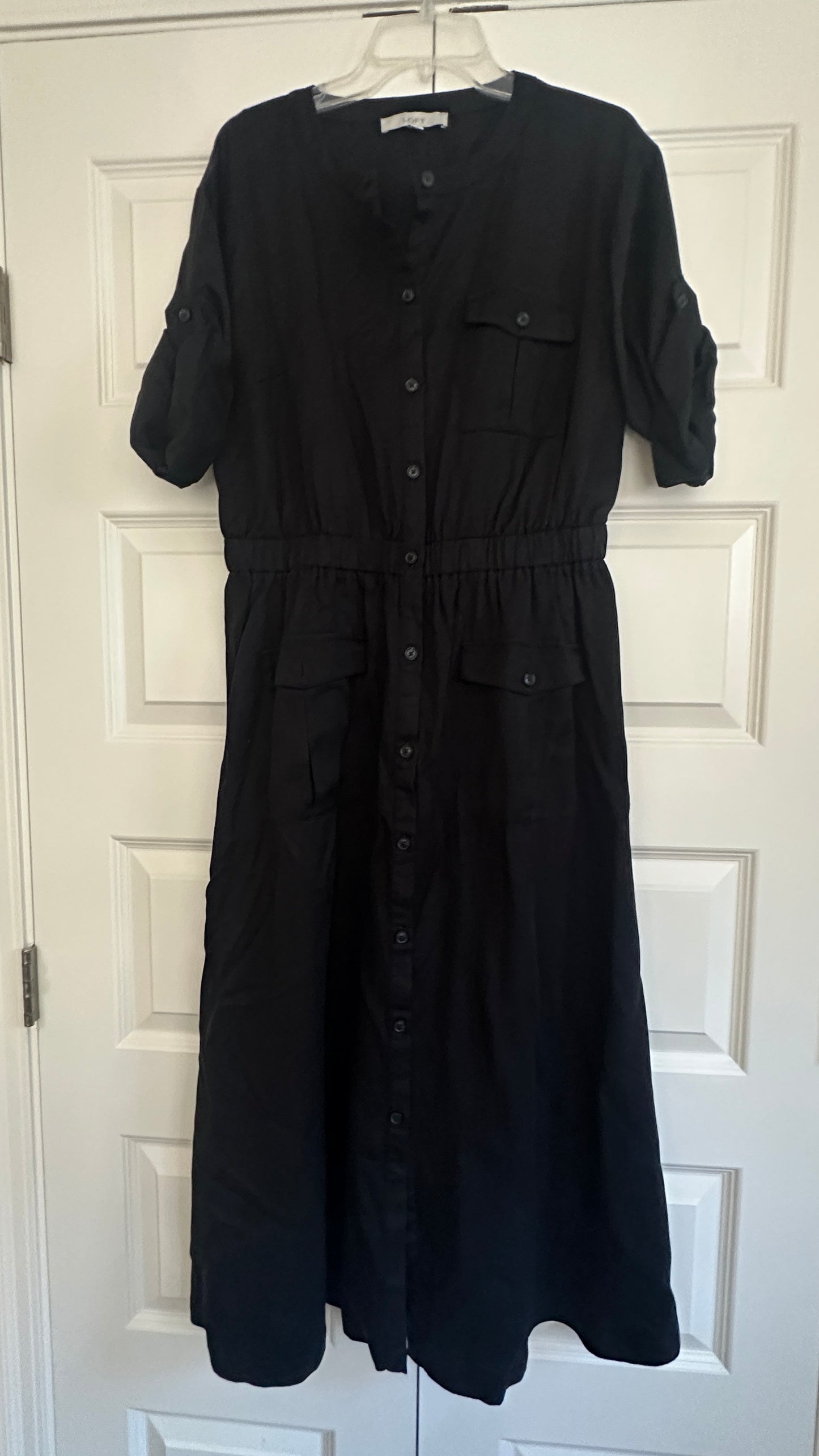 #10 | Women’s size 14 Loft  Utility Midi Pocket Dress