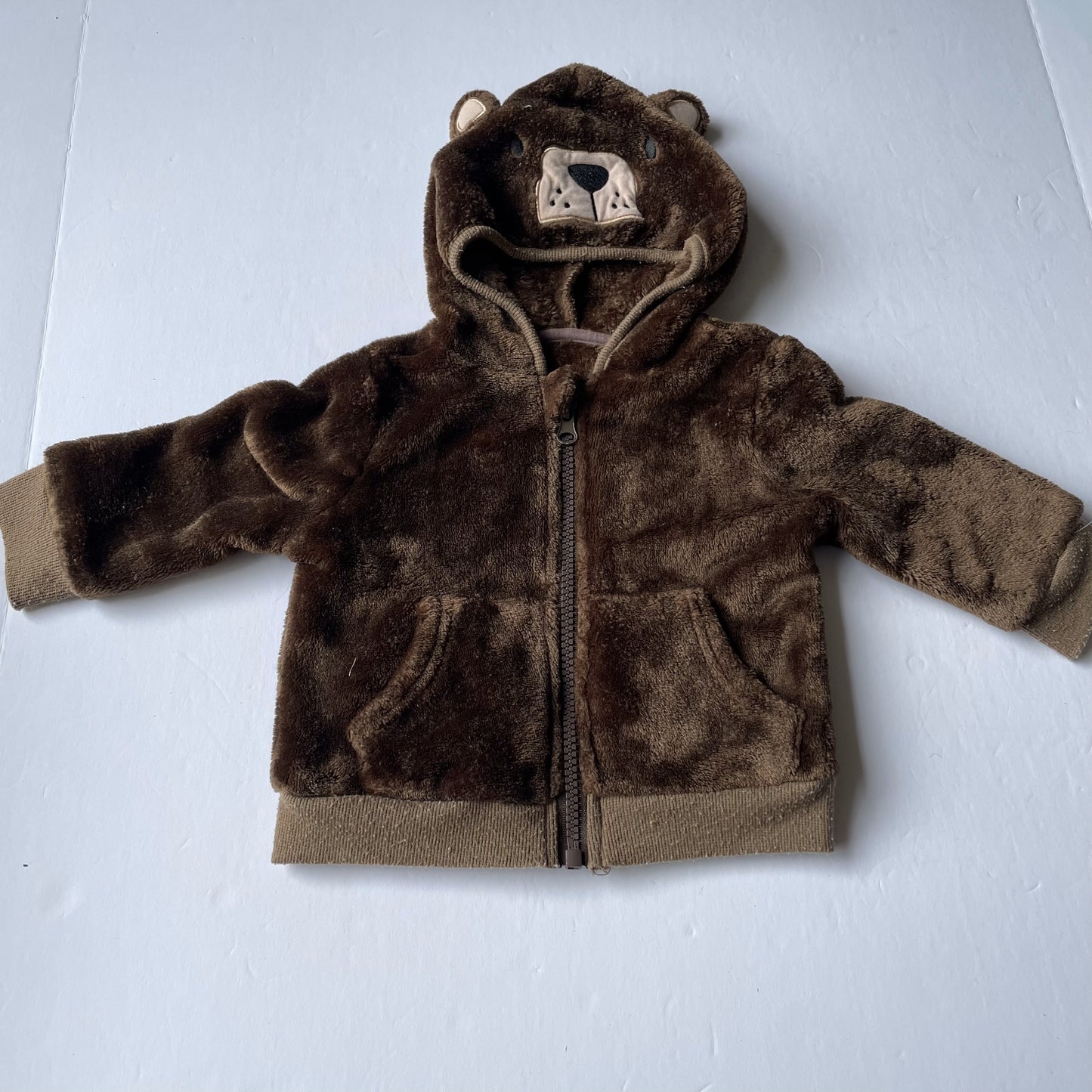 Seller 67 -Brown Bear Fur Zip Jacket 6mo