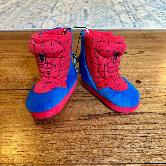 #95 NWT Spiderman Boot Slippers, size 7/8