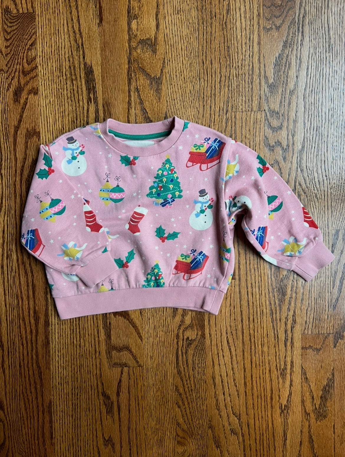 Seller #115 - Boden Girls 2-3Y Pink Christmas Sweatshirt, VGUC