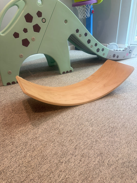 #51 Wooden Montessori Wobble Balance Board