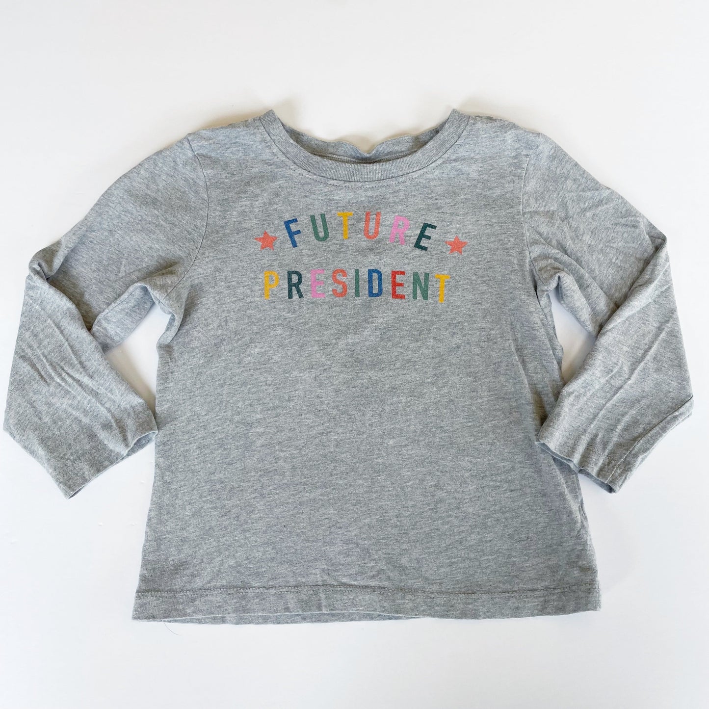 #118 | Size 100 / 4 | Hanna Andersson Girls Future President Shirt