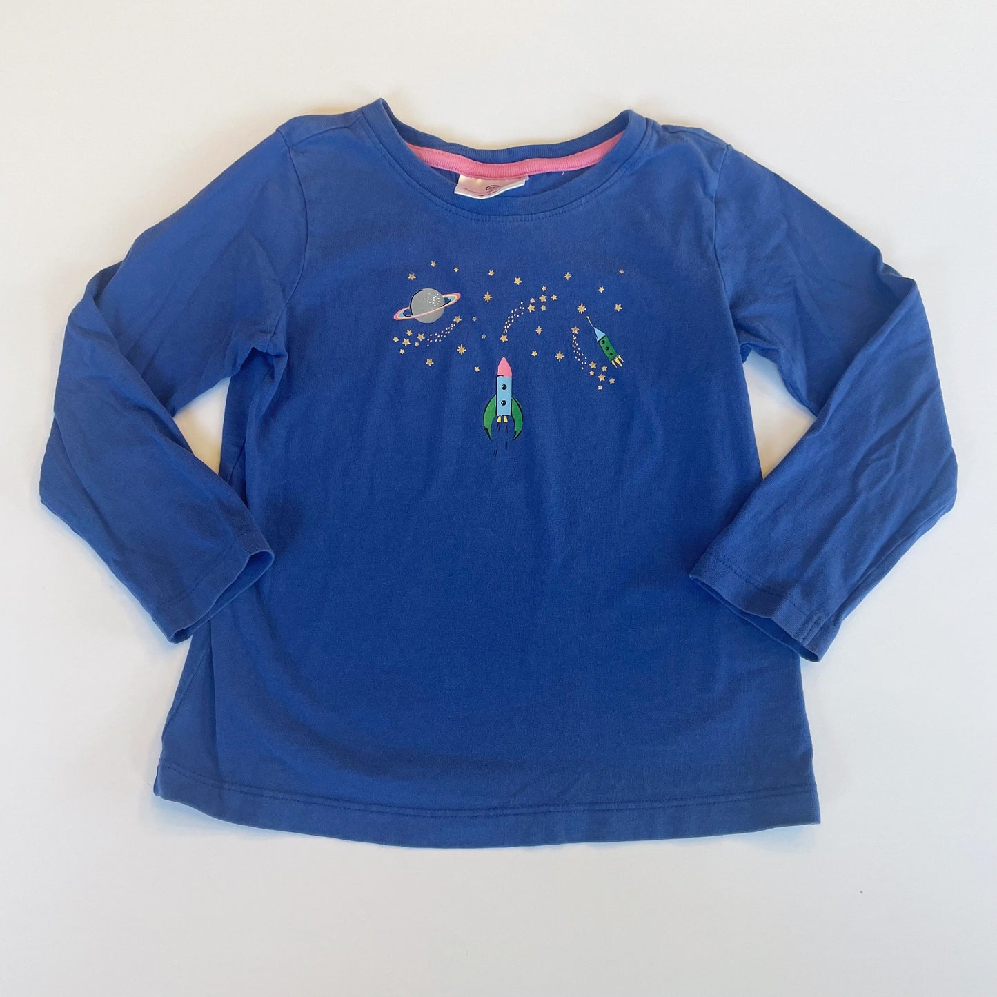 #118 | Size 100 / 4 | Hanna Andersson Girls Space Ship Long Sleeve Shirt