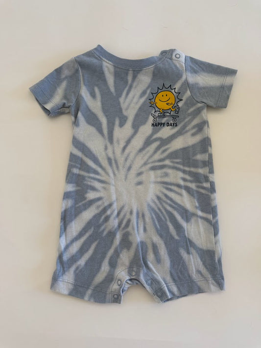 #78 REDUCED Garanimals Happy Days Tie Dye Romper Boys 12M