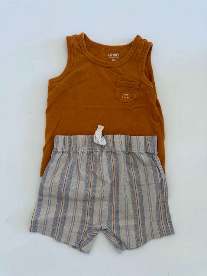 #78 REDUCED Carter's Tank and Shorts Boys 12M