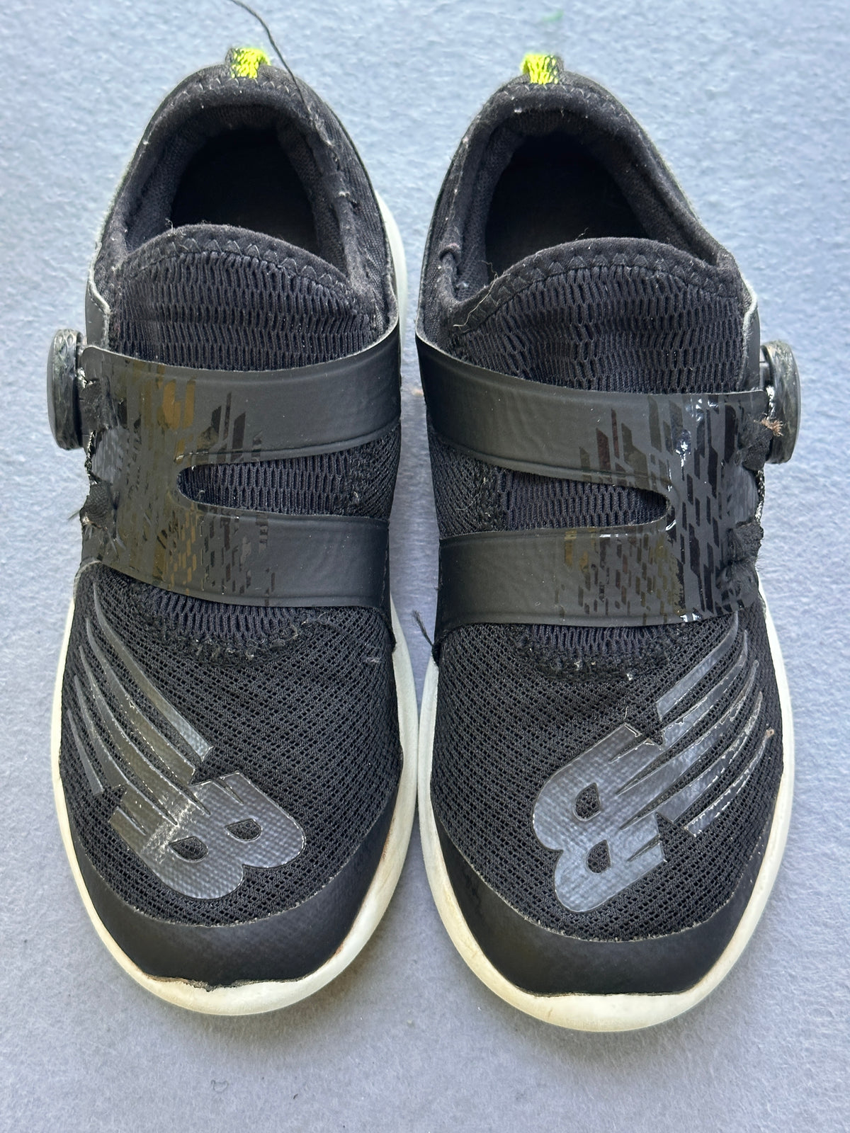 #163 New Balance Fuel Core Black Sneakers - size 2.5 - VGUC