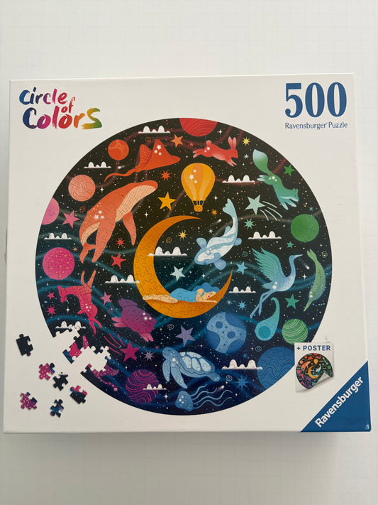 Seller #91 500pc. Ravensburger Circle of Colors puzzle EUC