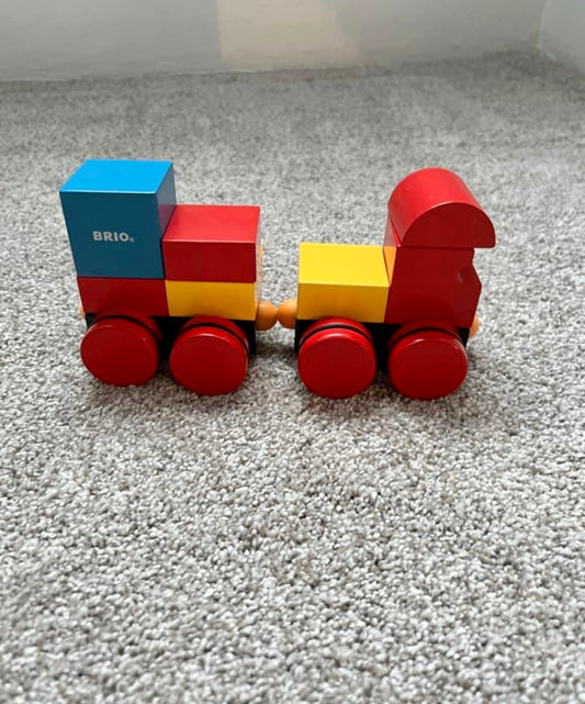 Brio toddler magnetic stacking train EUC