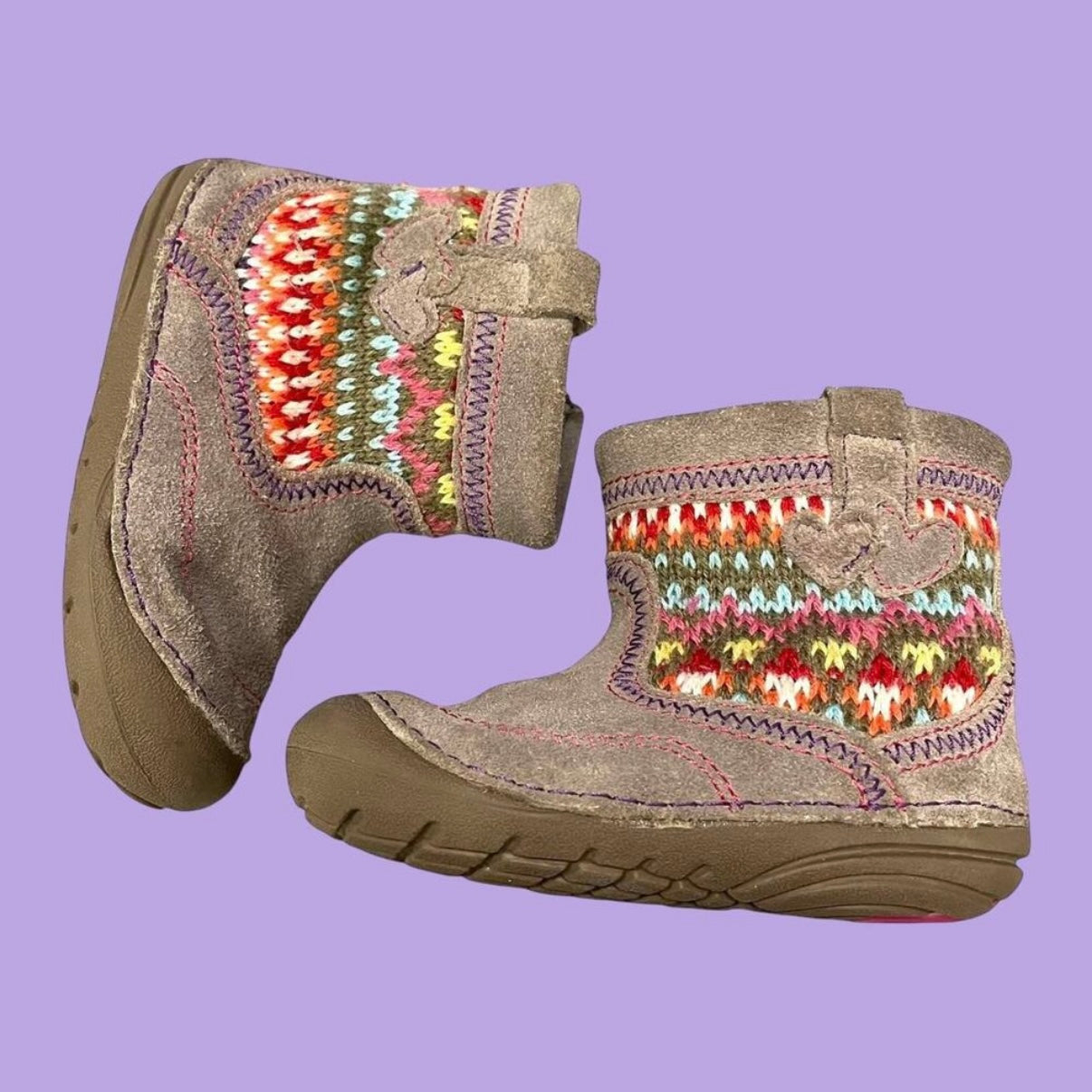 #1 Stride Rite barefoot winter bootie 3.5 infant REDUCED