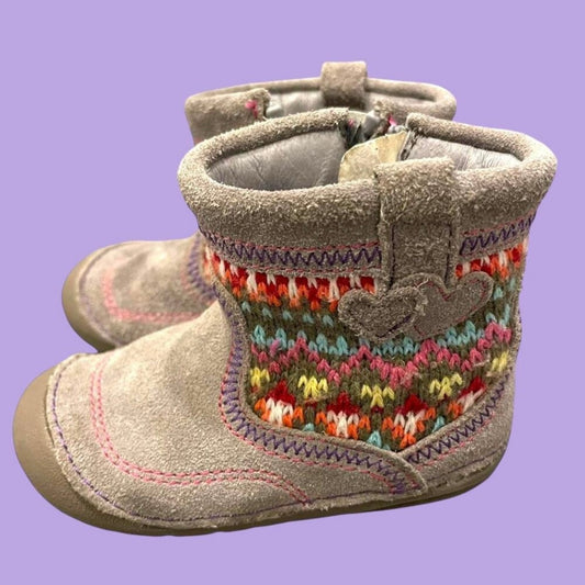 #1 Stride Rite barefoot winter bootie 3.5 infant REDUCED