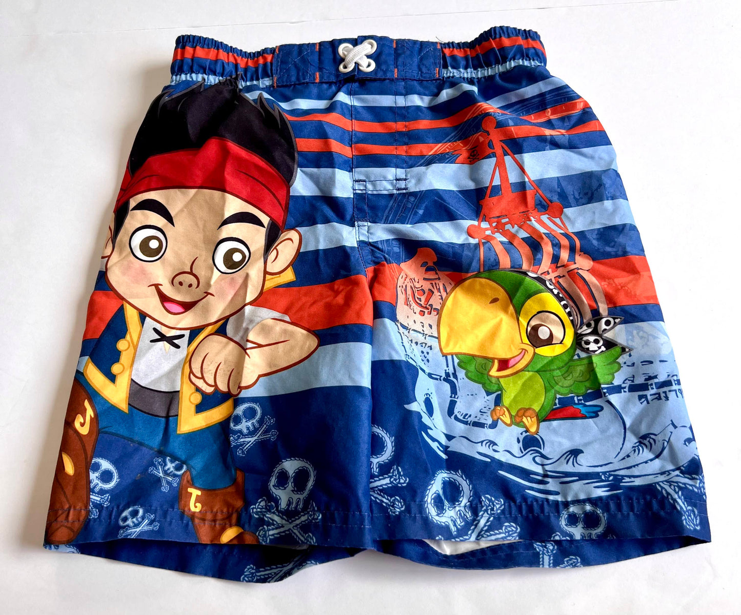 Boys Size 4-5 Disney Swim Trunks Pirate / Nautical Themed