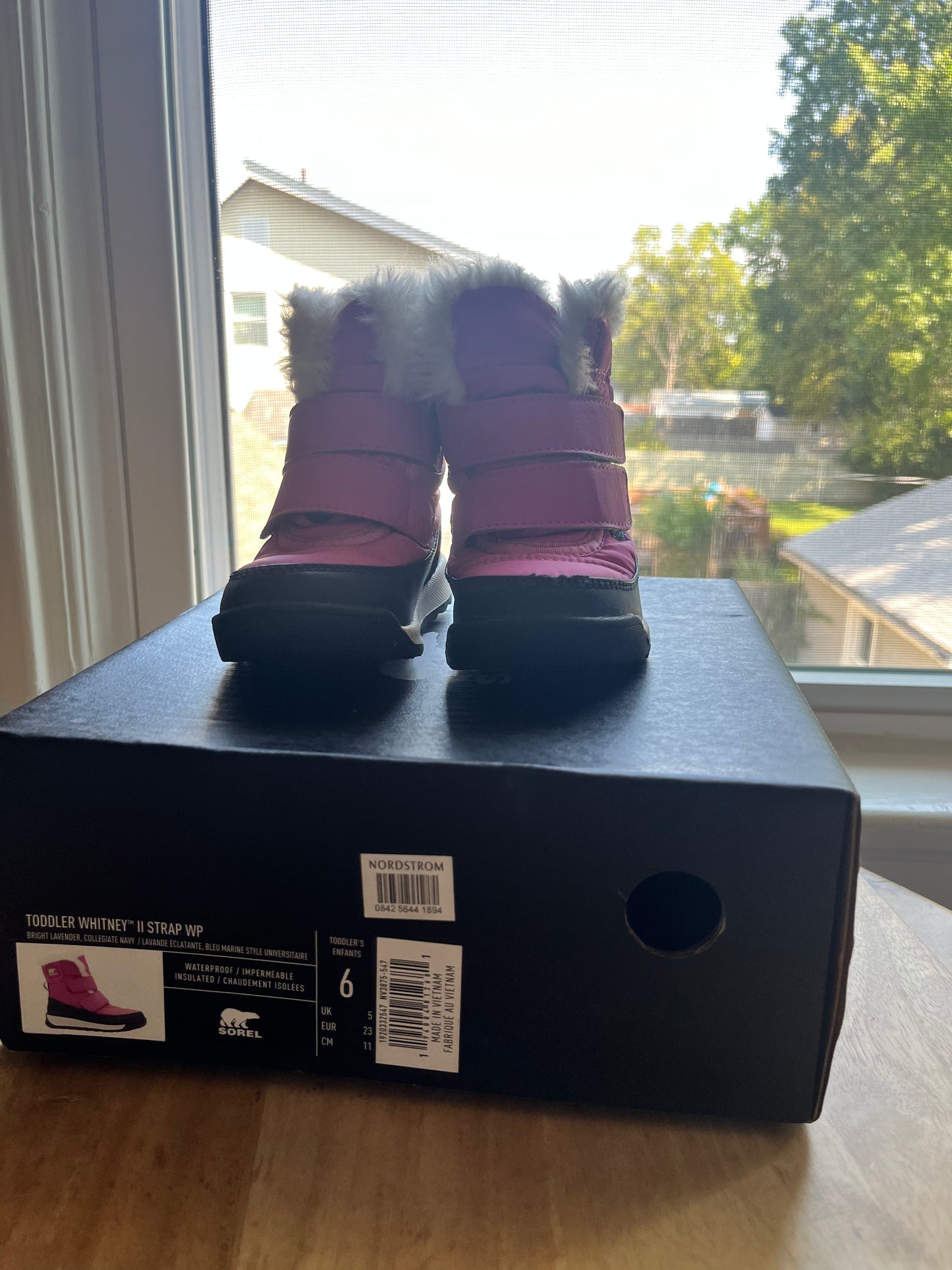#97- Sorel Infant Girls Pink Snow Boots- Size 6