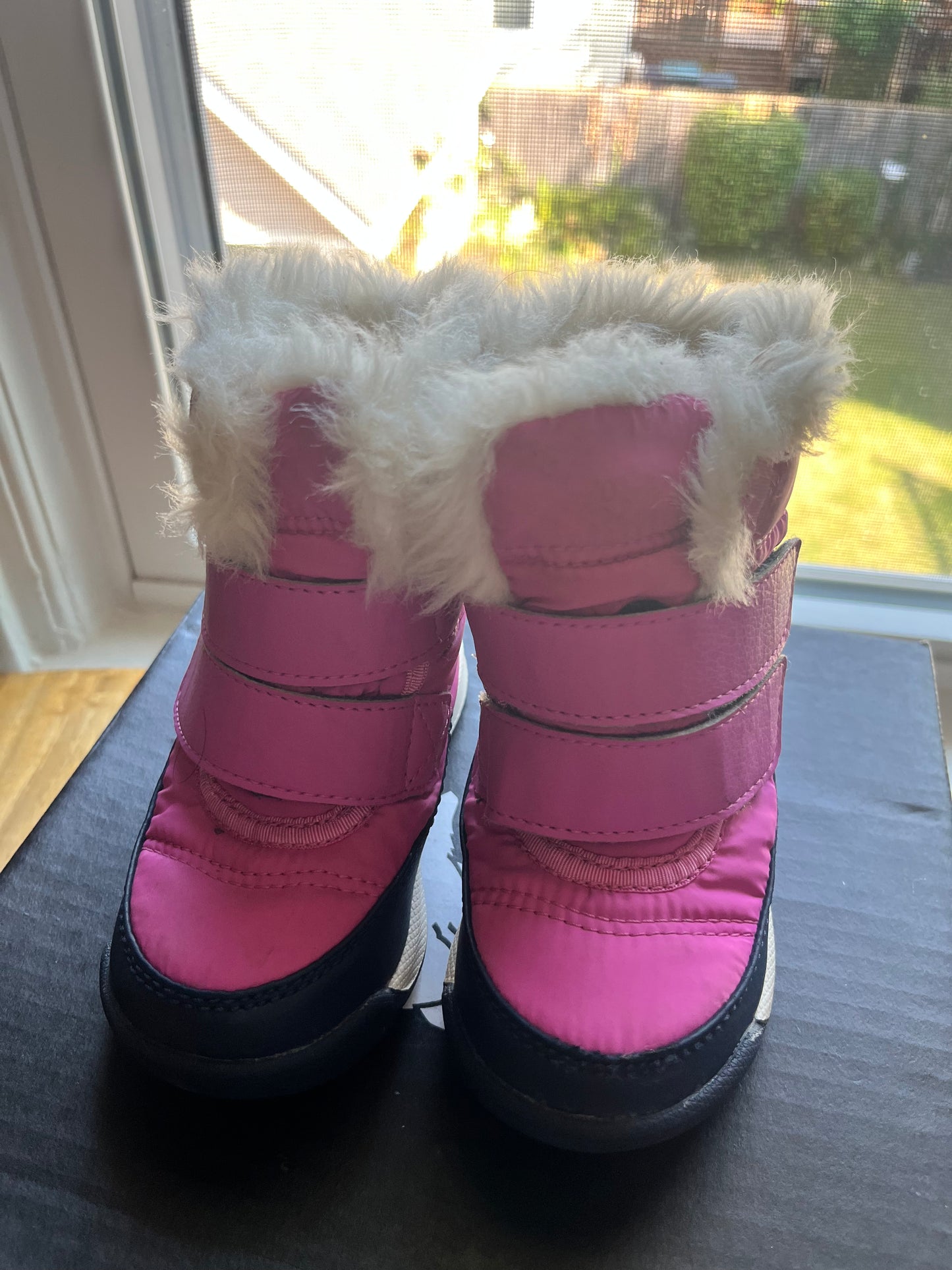 #97- Sorel Infant Girls Pink Snow Boots- Size 6
