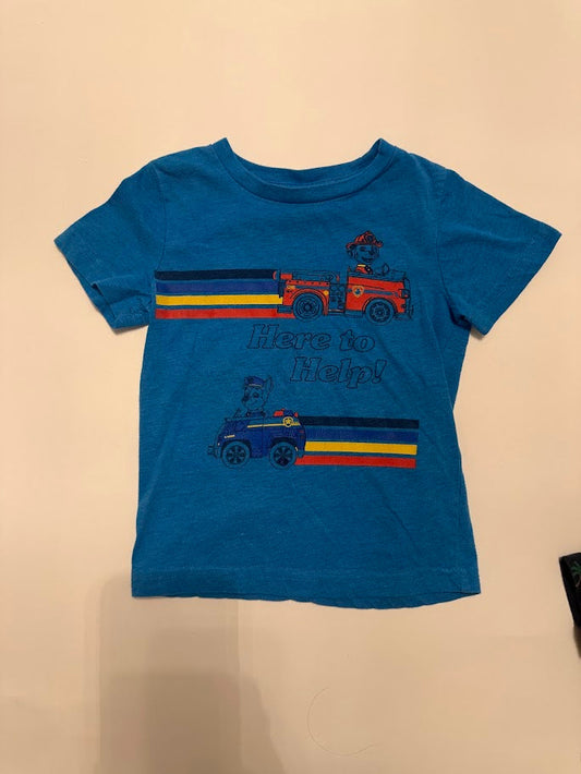#78 REDUCED Paw Patrol Chase and Marshall Tee Boys 2T