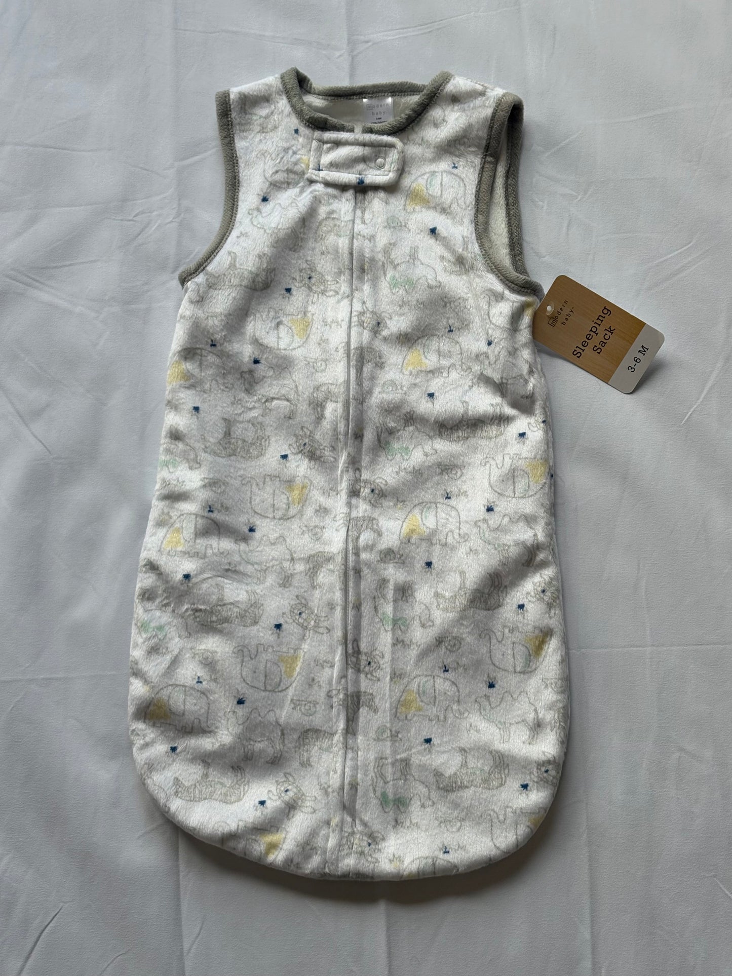 #88 Modern Baby NWT Animals Warm Sleep Sack Size 3-6M