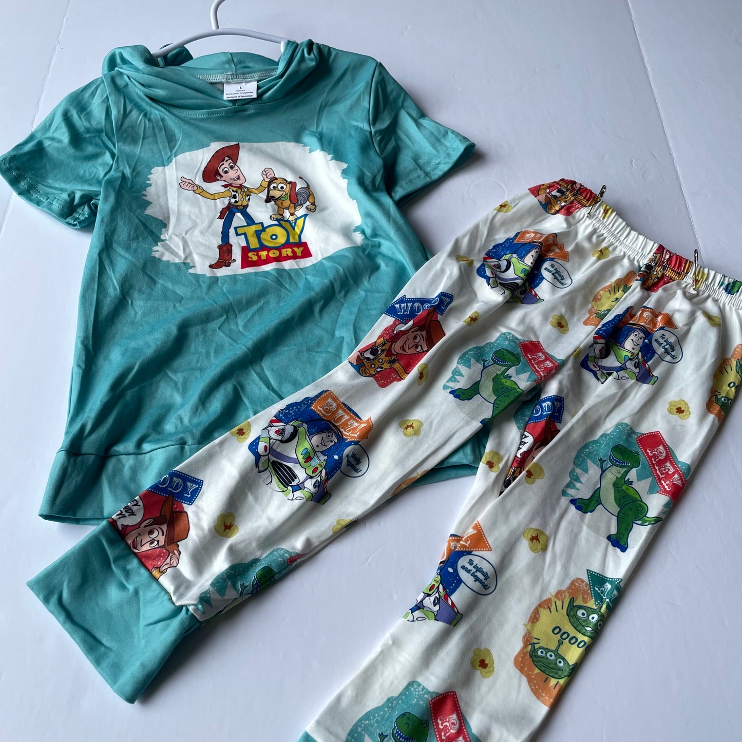 Seller 67 - NEW Toy Story Blue Hoodie Pants Milky Silk Outfit Boutique 4