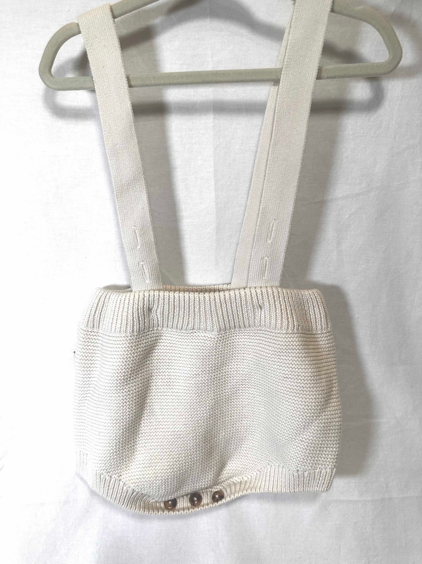 #30 Goumi Luxe Knit Bloomer Overalls, 18-24M