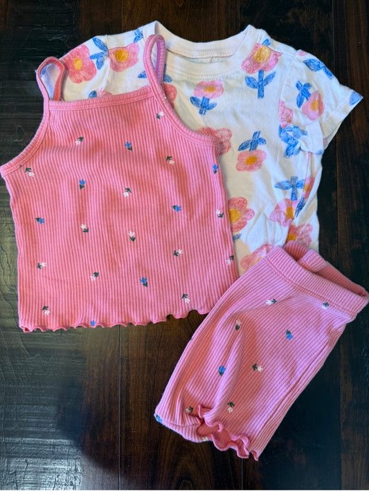 #28 Old Navy Infant Girl Floral Set - Size 12-18 Months