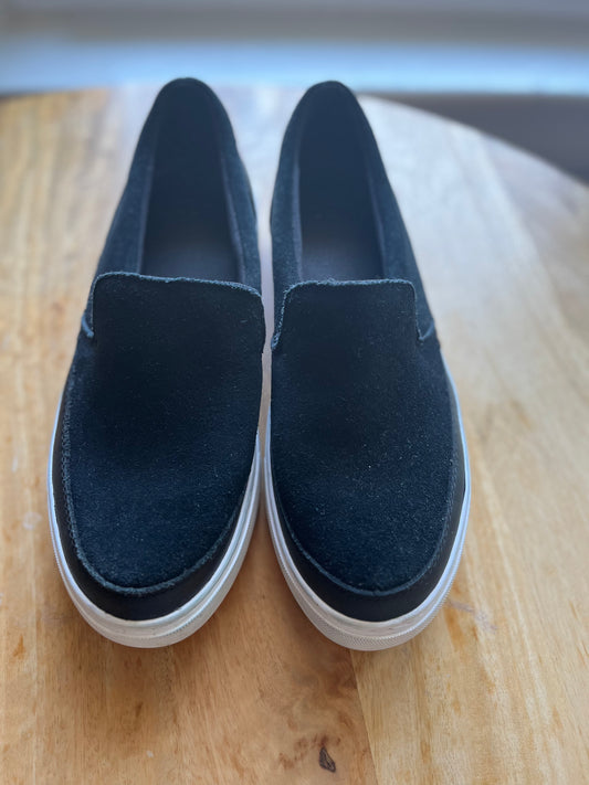 #97- Women's UGG Black Slip On Suede Sneakers- Size 7.5