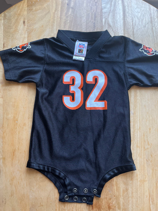 #97- NFL Bengals Jersey Onesie- Size 18 months