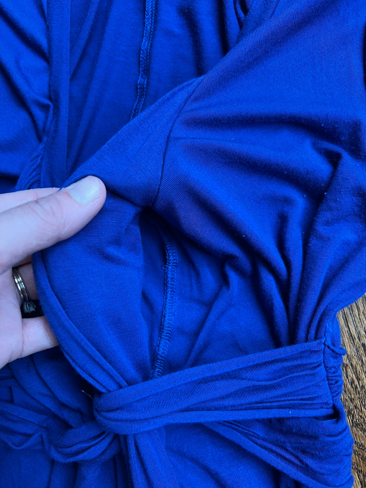 Seller #115 - Women’s Small Maternity/Nursing Maxi Dress (Deep Blue/Purple), VGUC