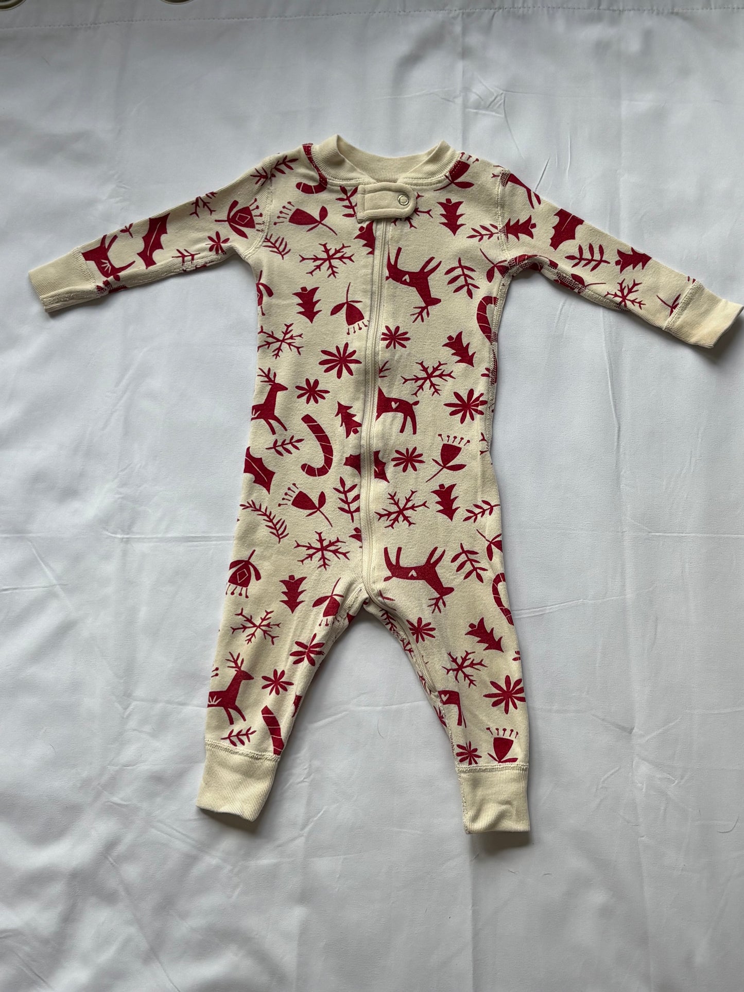 #88 Hannah Anderson Holiday Sleeper PJs Size 6-12M