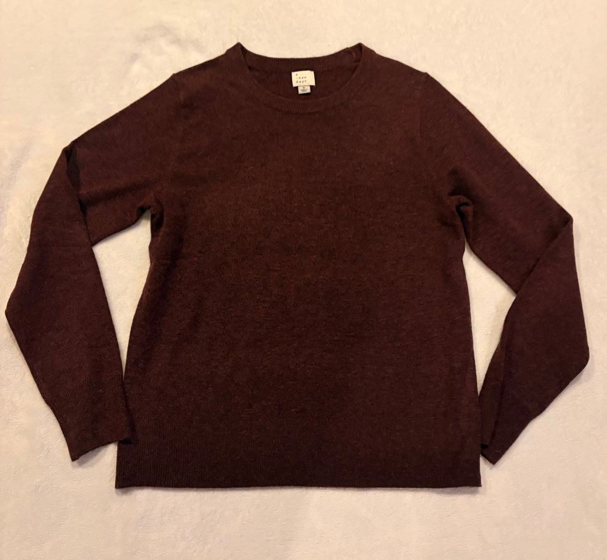 #102 - A New Day womens size S burgundy wool sweater