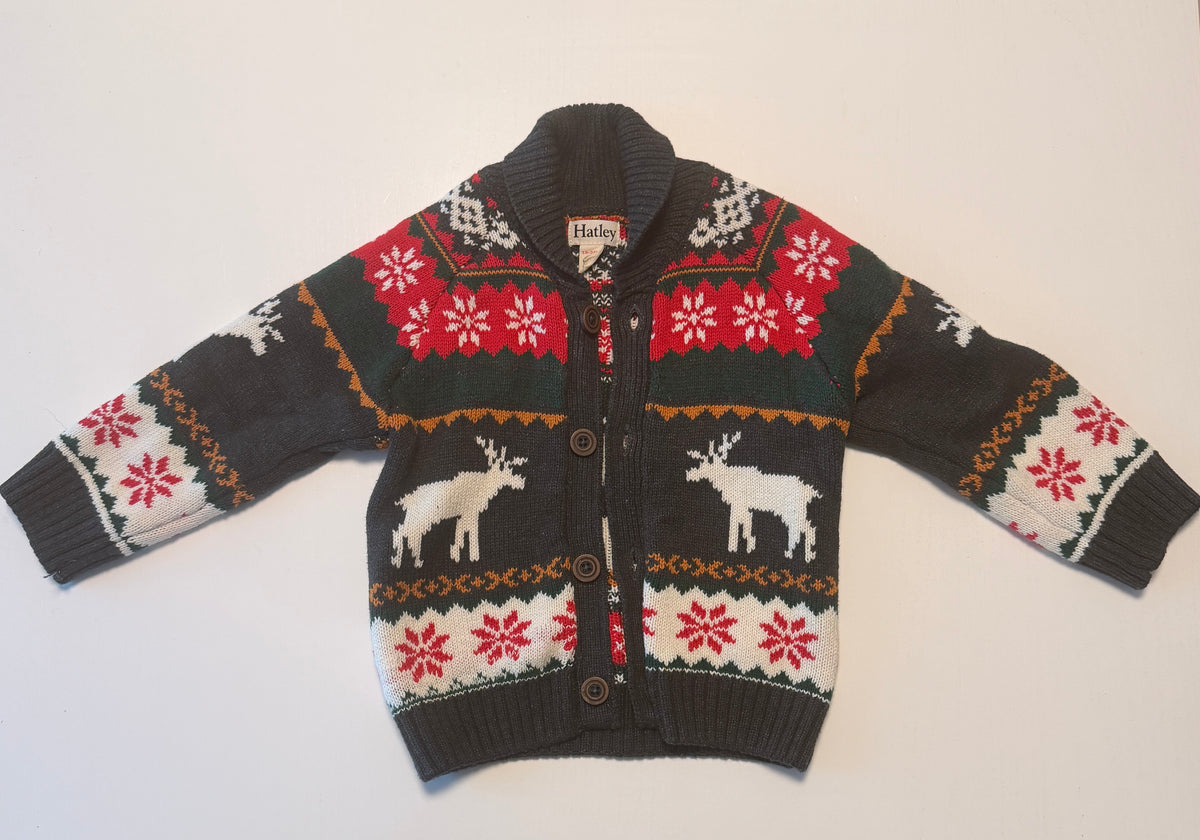 #93 Hatley holiday sweater boys size 18-24 months