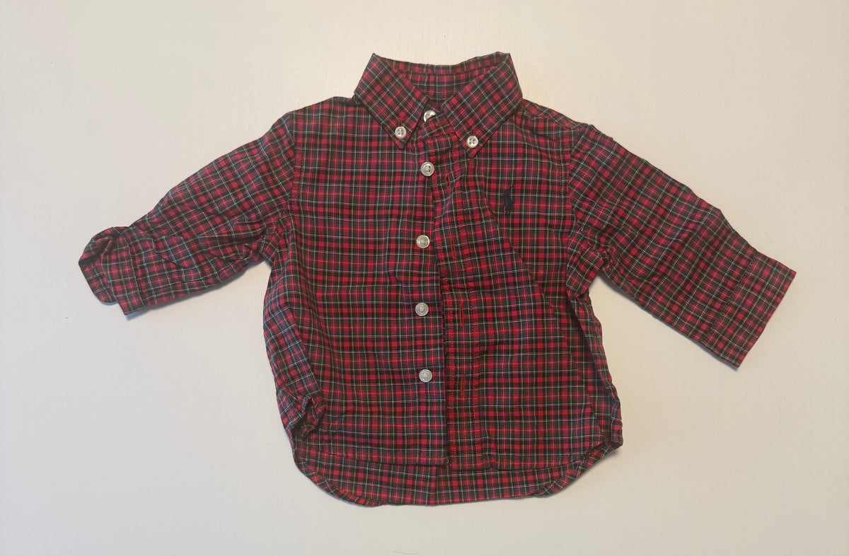 #93 LIKE NEW Polo Ralph Lauren button down boys size 3 months