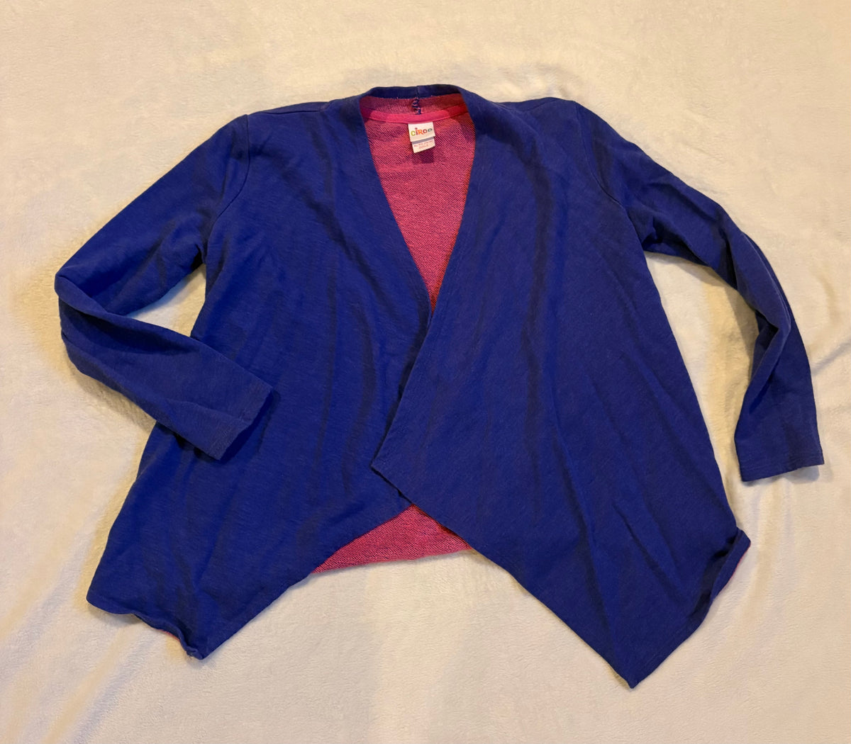 #102 -  Circo girls size 14/16 purple cardigan