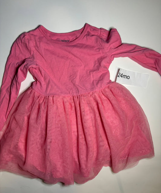 205 24mo Carters Tulle Dress, Pink