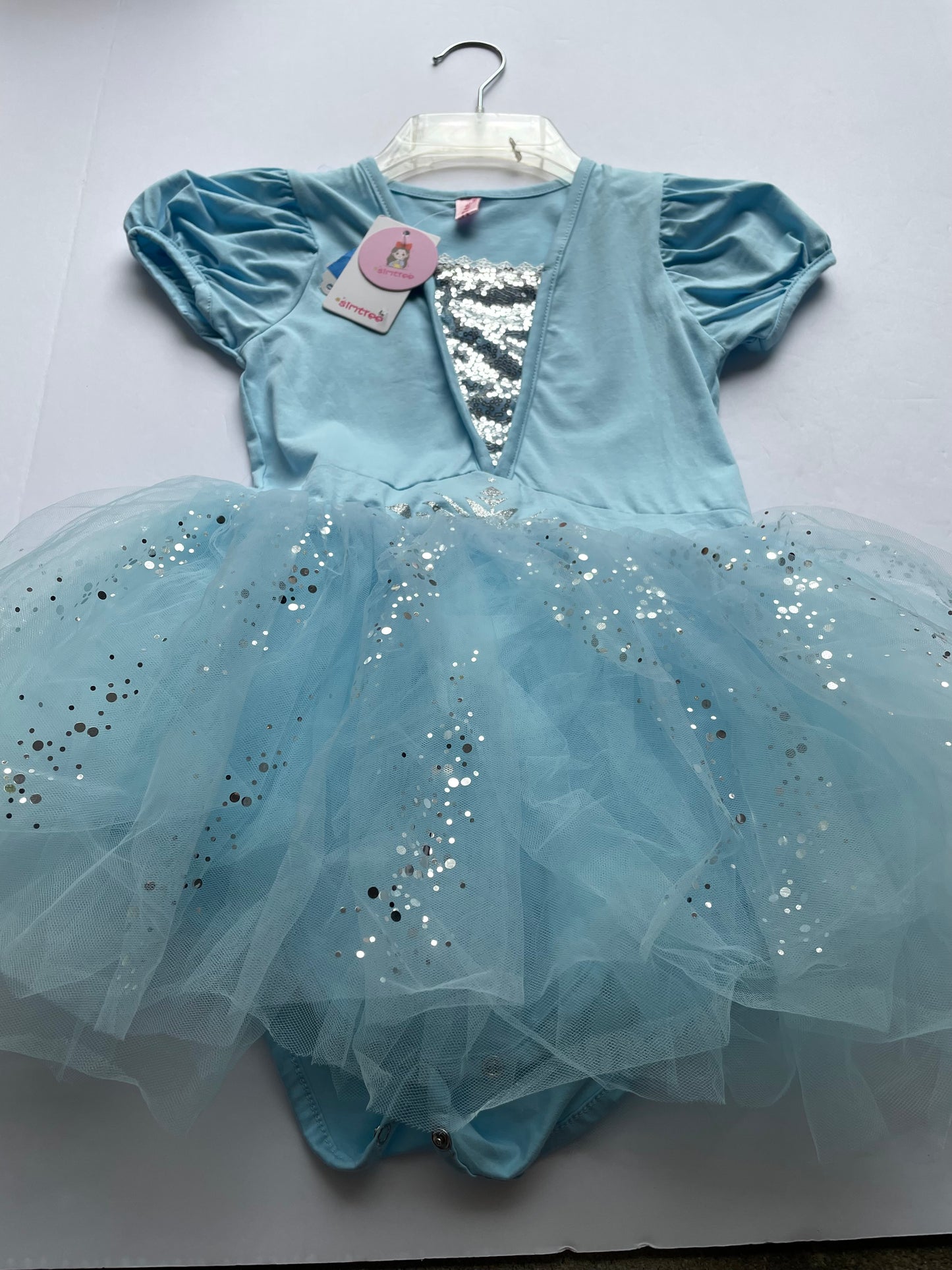 Seller 67 - NWT Blue Princess Style Tutu Dress Snaps at Bottom med