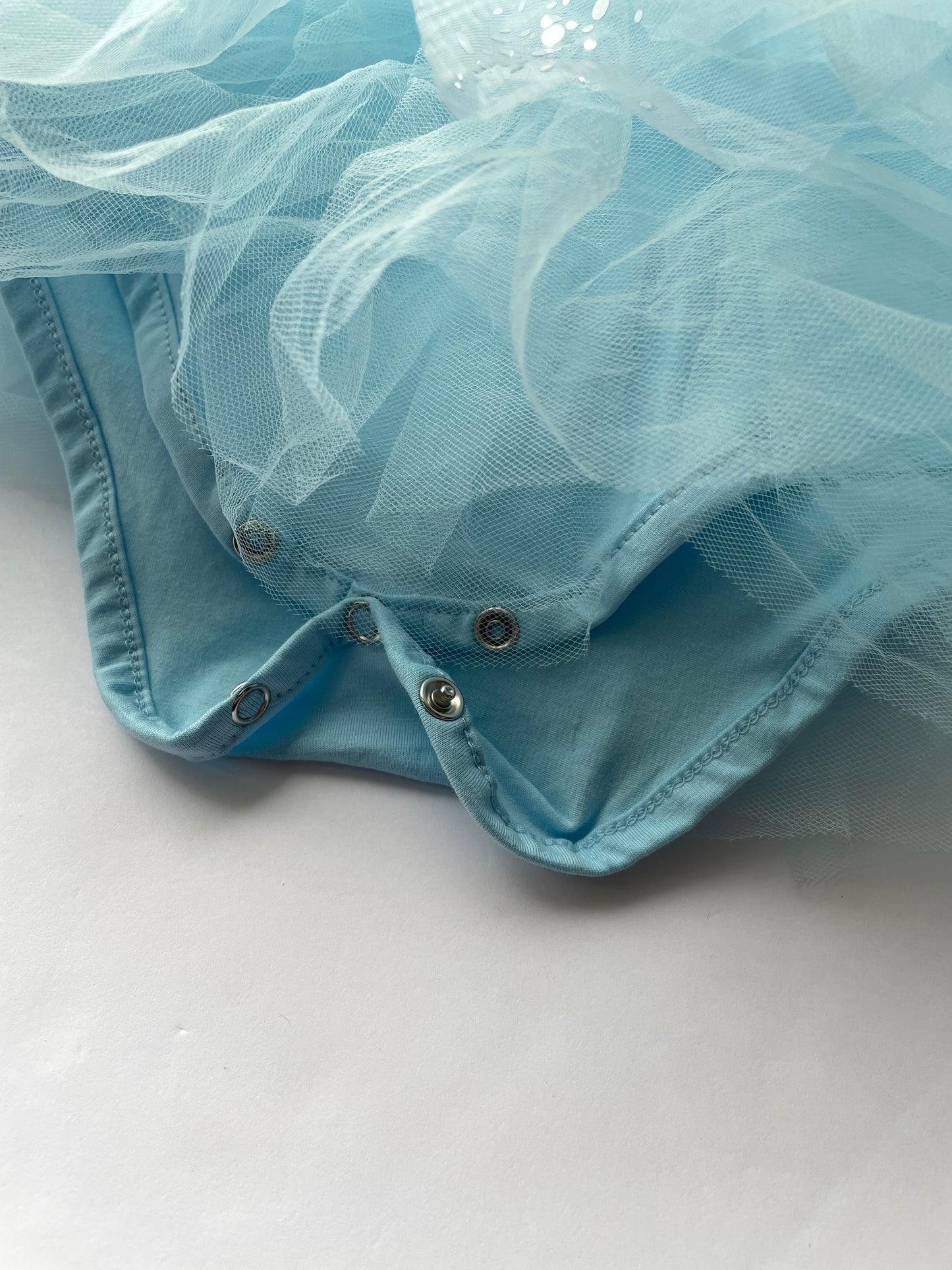 Seller 67 - NWT Blue Princess Style Tutu Dress Snaps at Bottom med