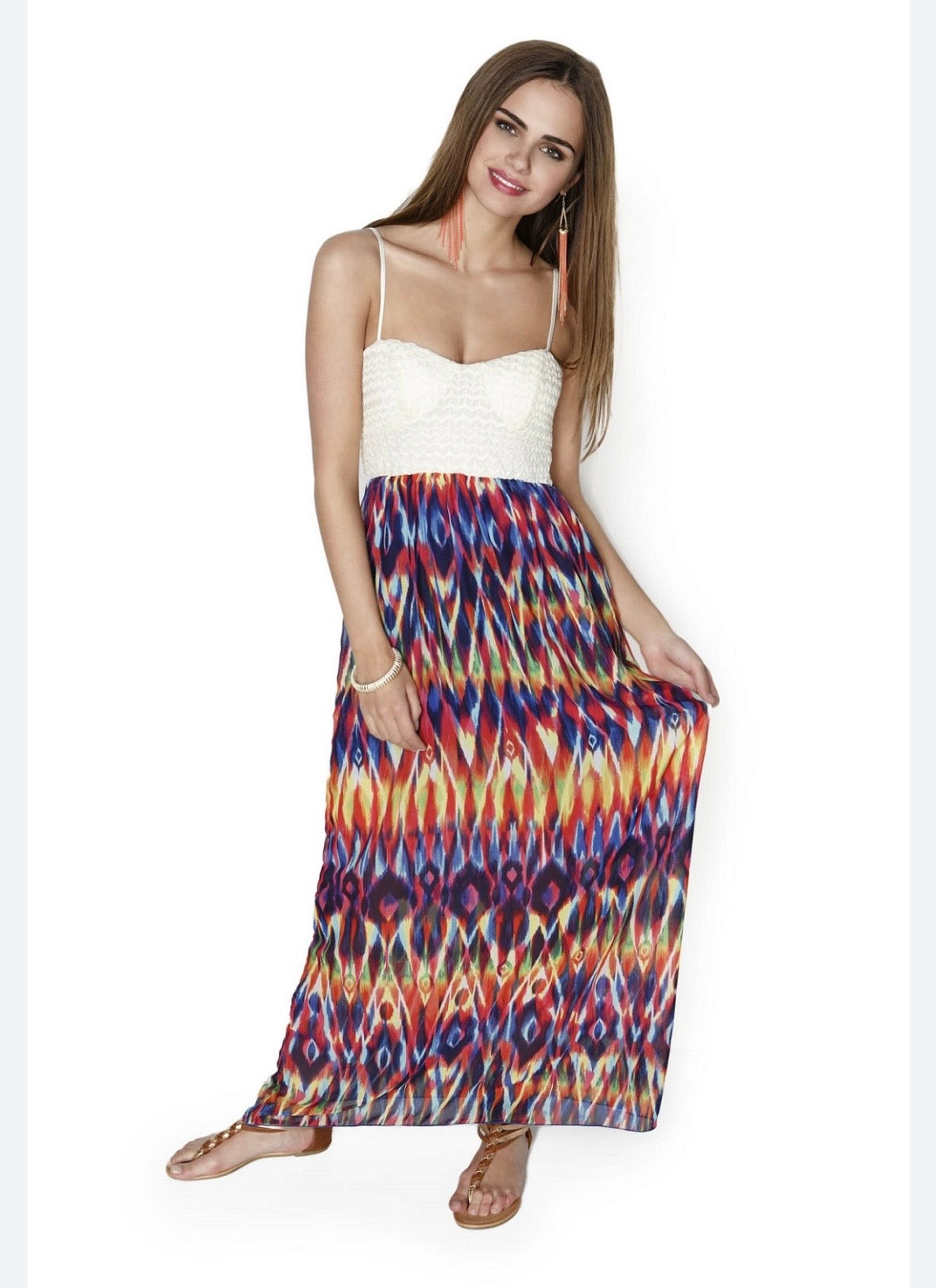 #130 Body Central Women’s Sz Medium Maxi Dress