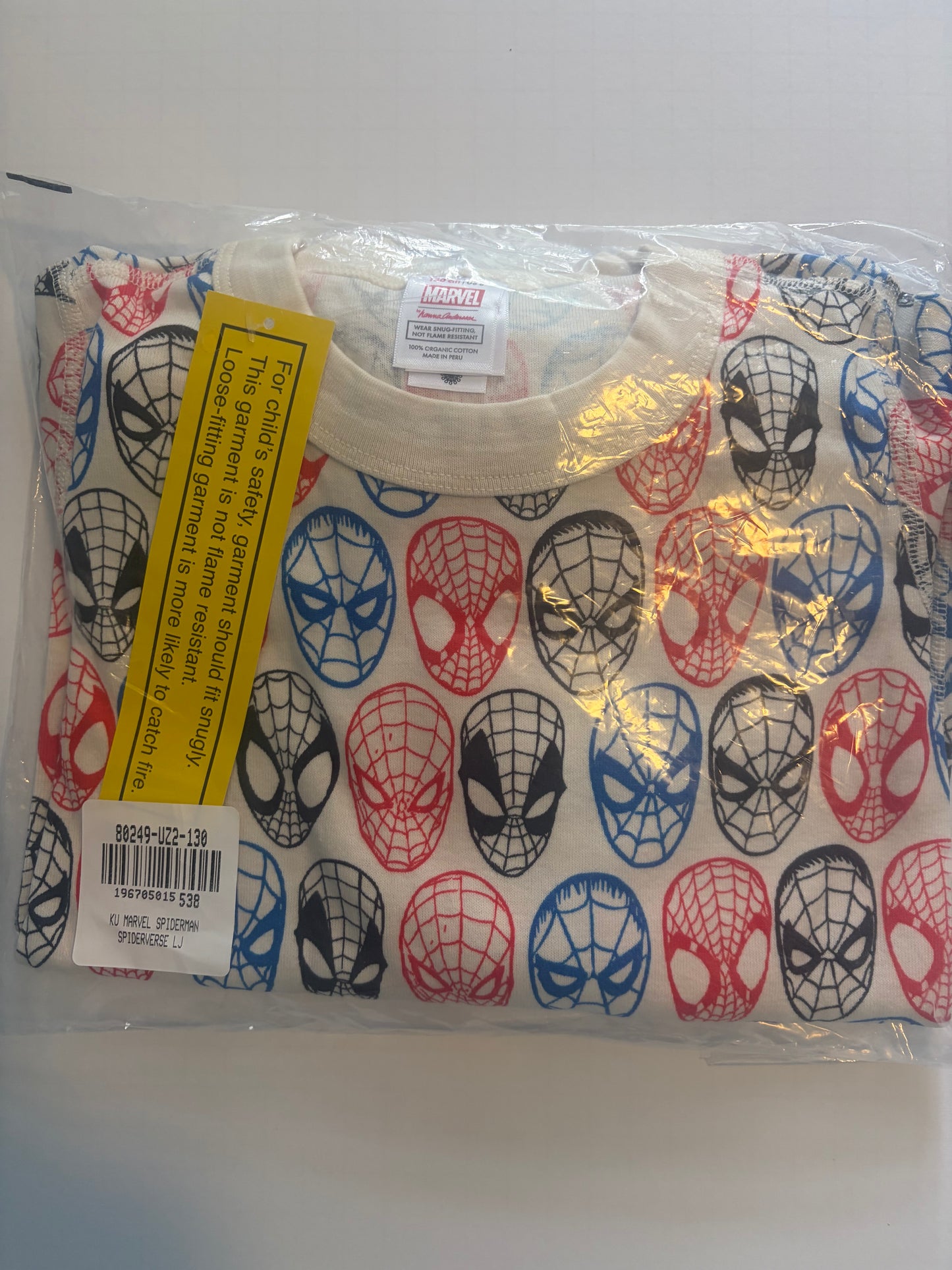 Seller #91 Boys' size 8 Hanna Andersson Spider-Man long johns pajamas NWT