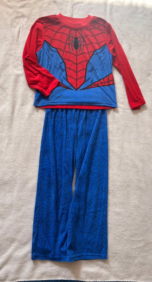 #102 - Spiderman boys size 8 long sleeve pajamas