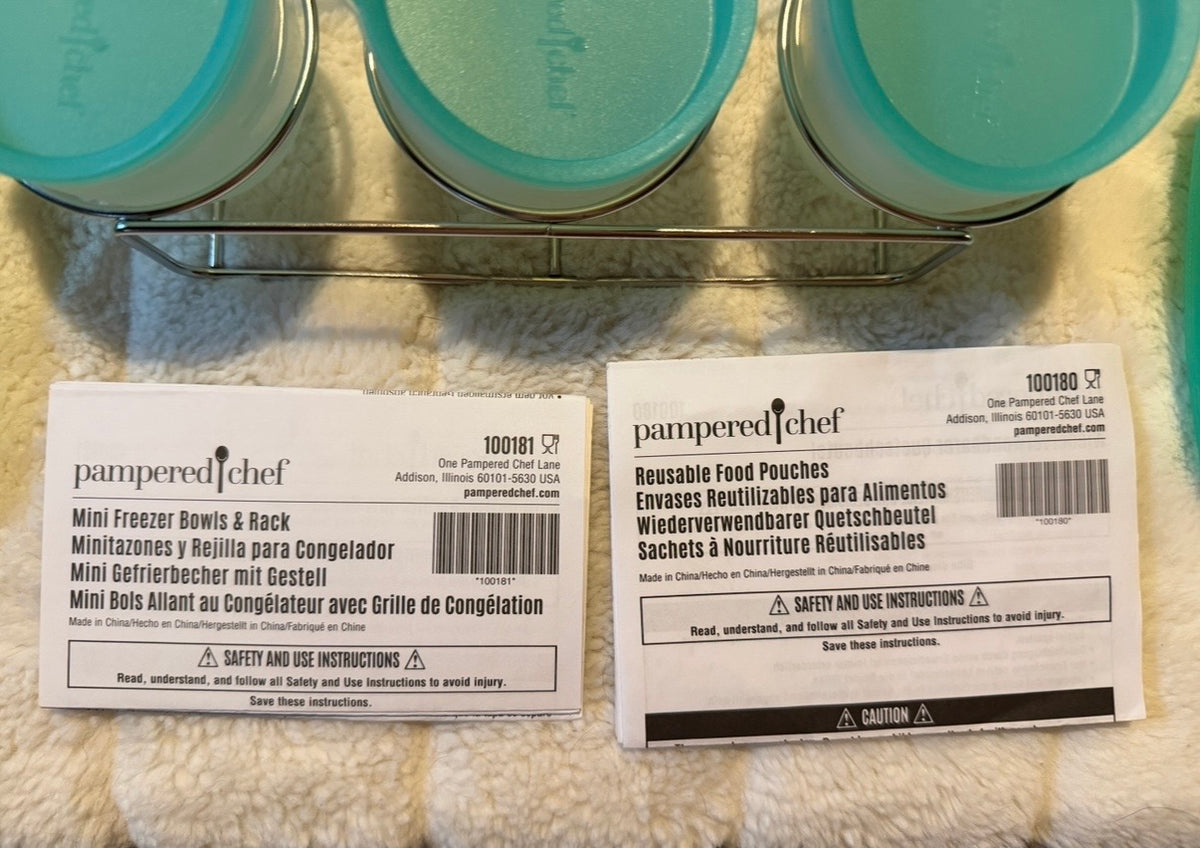 #93 NEW Pampered Chef baby food storage