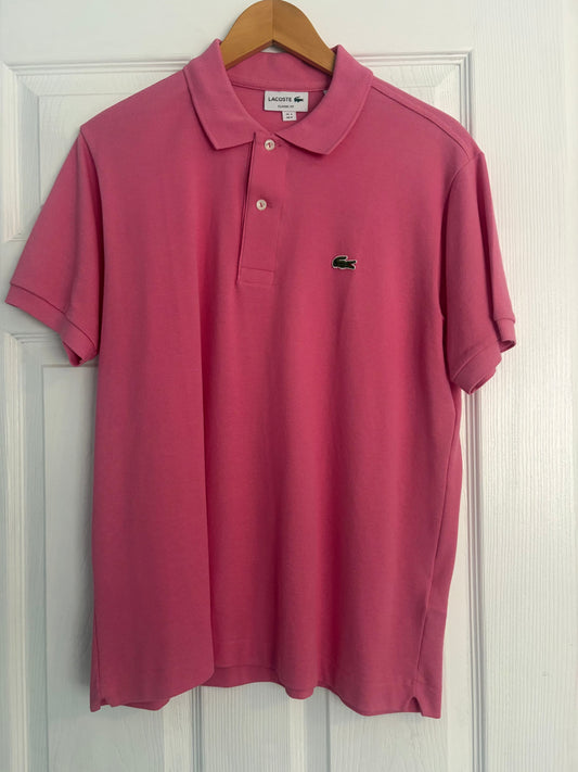 Seller #91 Men's size M Lacoste classic fit polo NWOT (pink)