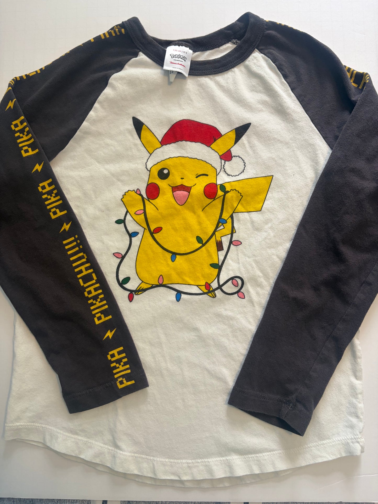 Seller #91 size 8 Hanna Andersson Pikachu raglan EUC