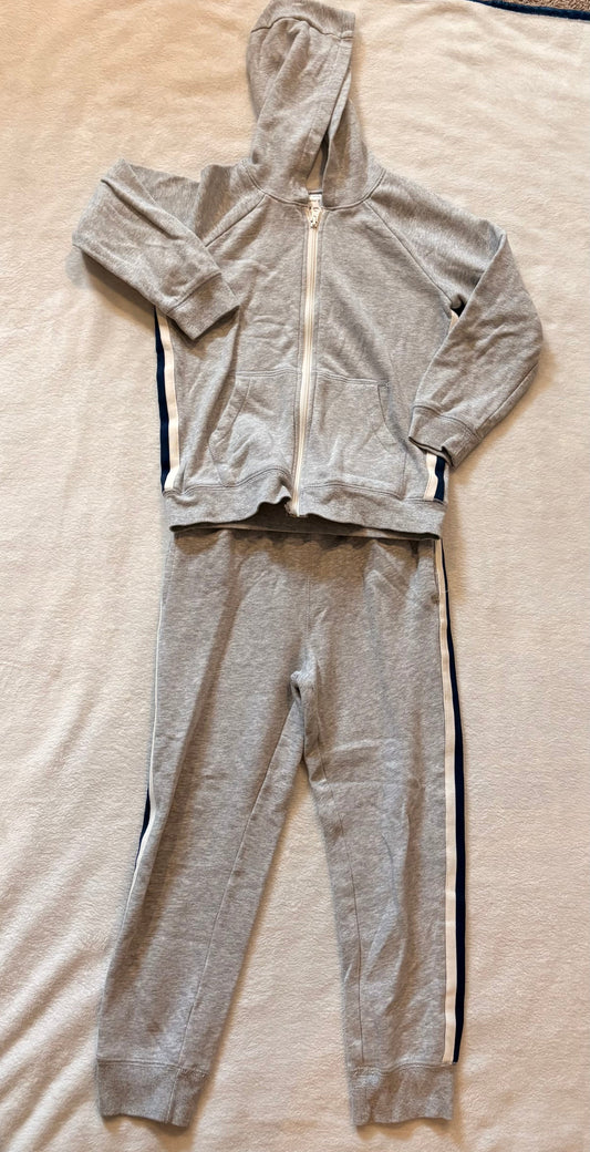 #102 - Carter's boys size 8 gray sweatsuit