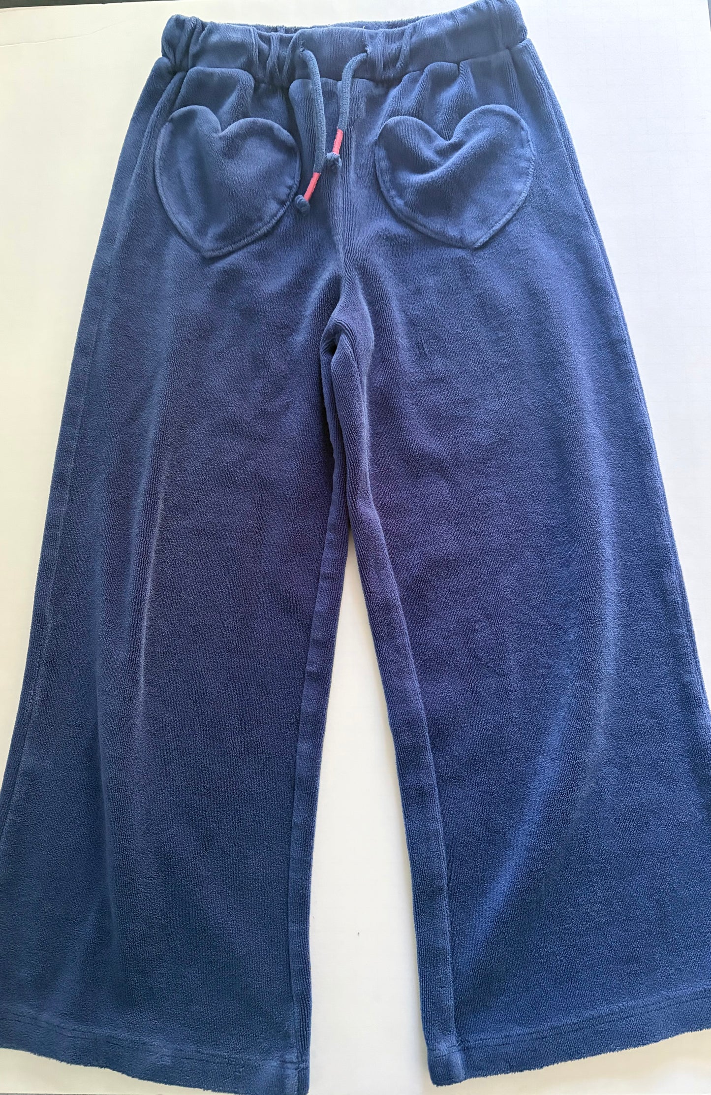 Seller #91 Girls' size 6-7 MiniBoden velour pull-on wide leg pants VGUC