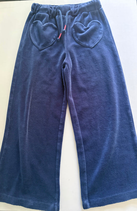 Seller #91 Girls' size 6-7 MiniBoden velour pull-on wide leg pants VGUC