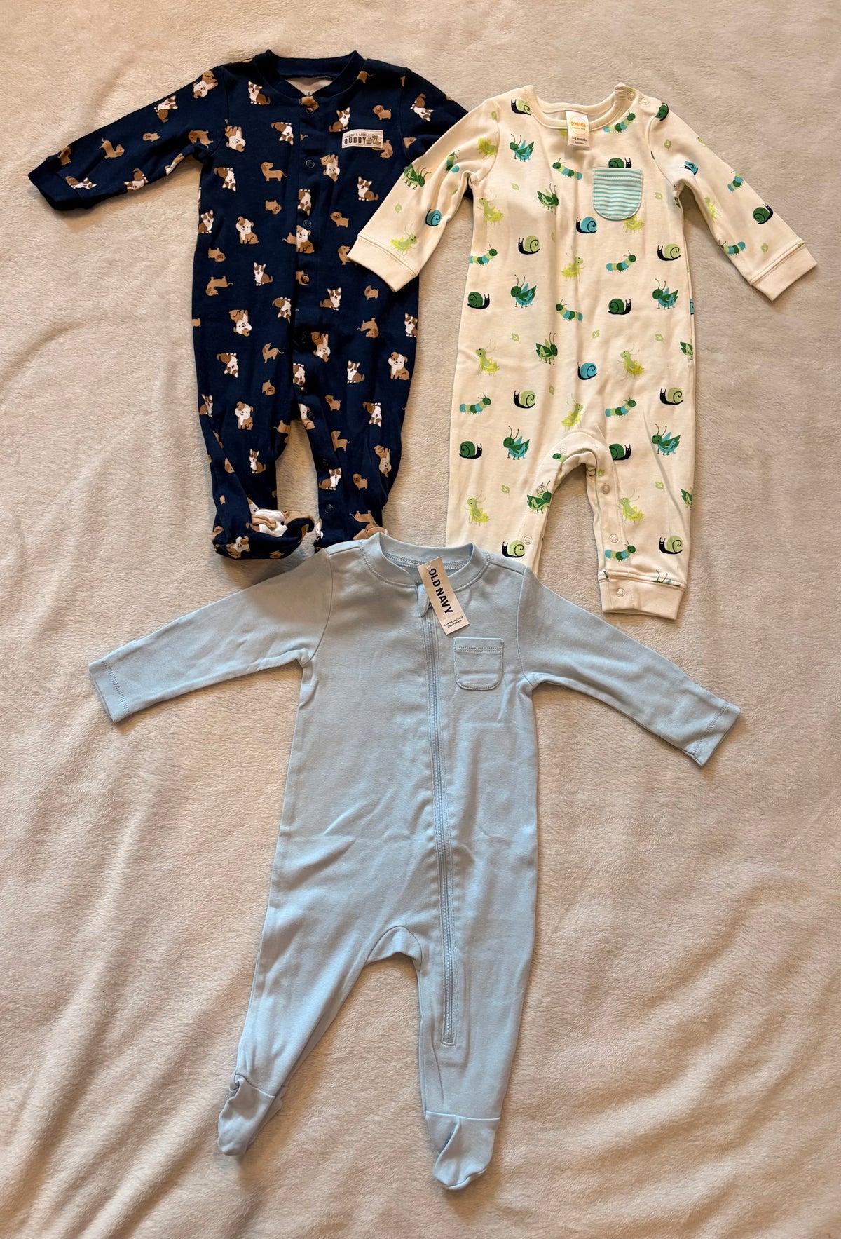 #102 -  3-6 mon gender neutral onesies