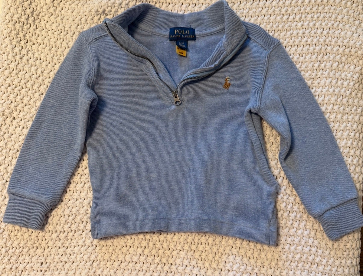 #93 Polo Ralph Lauren quarter zip boys 2T
